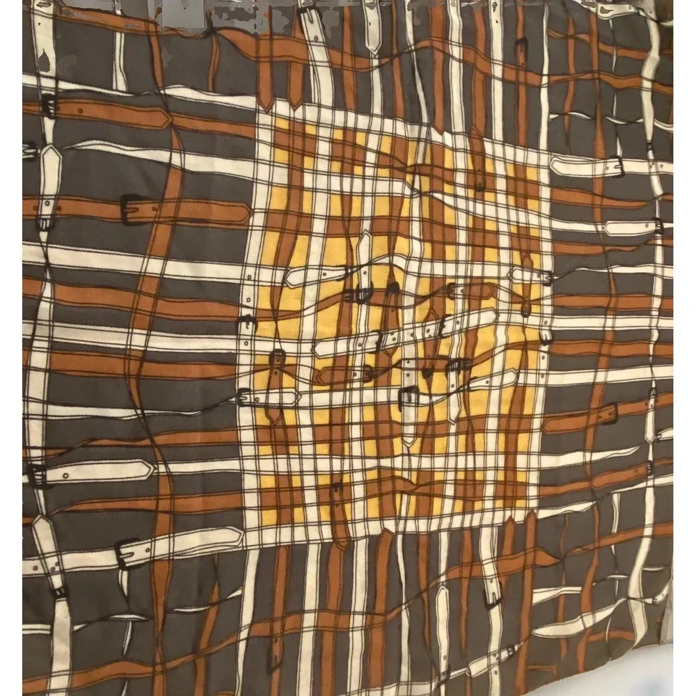Nordstrom Collection Eighteen Scarf Square Western Equestrian Buckle Print Women